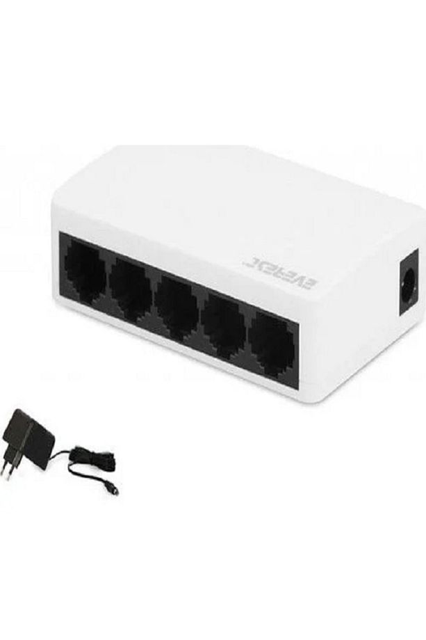 Everlınk Esf105 5 Port 10/100mbps Rtl8305 Chipset Fast Ethernet Masaüstü Switch Hub - 1