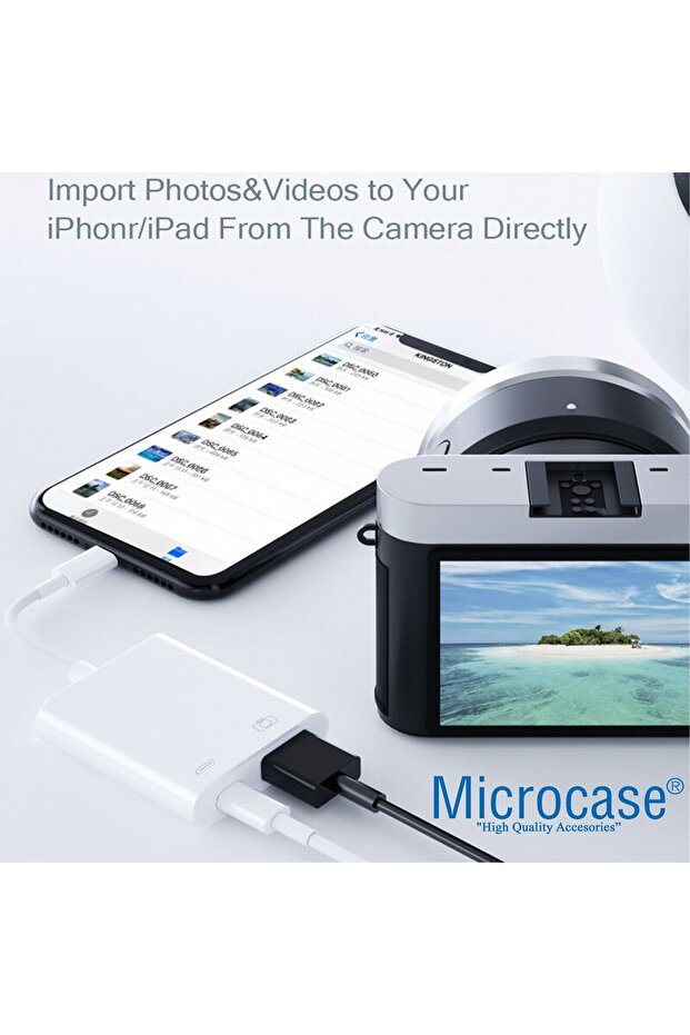 Usb 3.0 Iphone Ipad Lightning Şarj Ve Kamera Adaptörü - Al3187 - 6