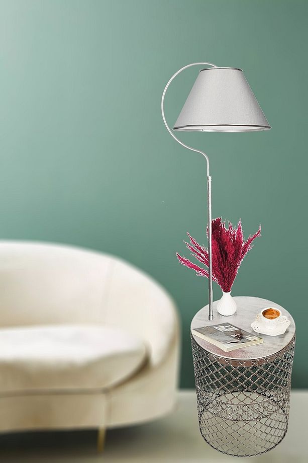 Tasarım Sehpalı Lambader Modern Lambader Köşe Aydınlatma - 2