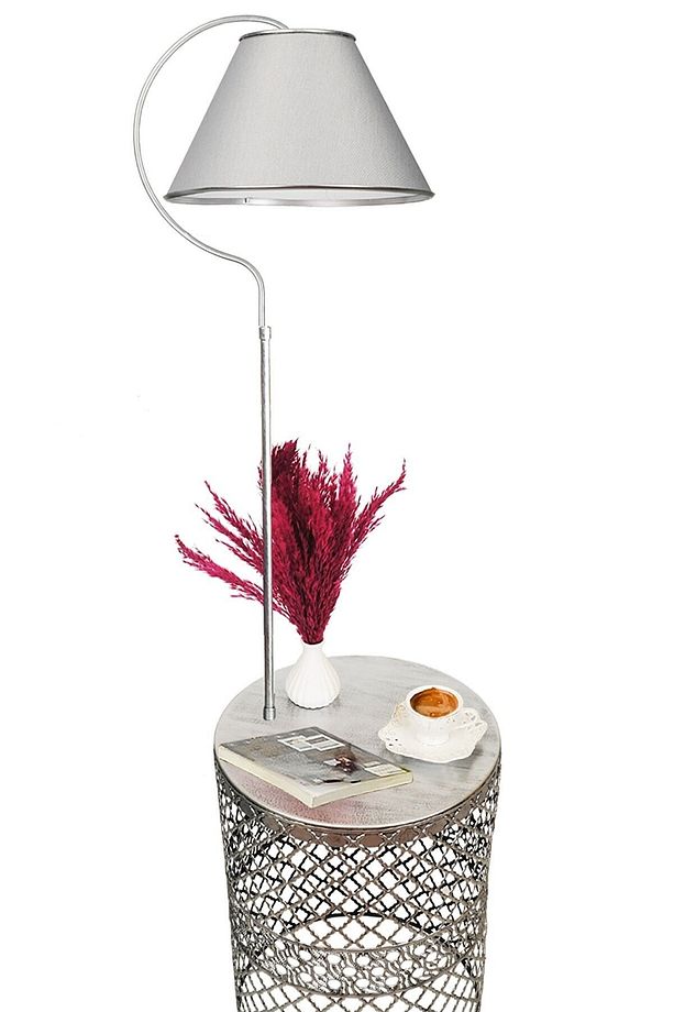 Tasarım Sehpalı Lambader Modern Lambader Köşe Aydınlatma - 4