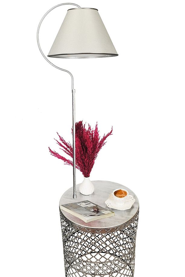 Tasarım Sehpalı Lambader Modern Lambader Köşe Aydınlatma - 4