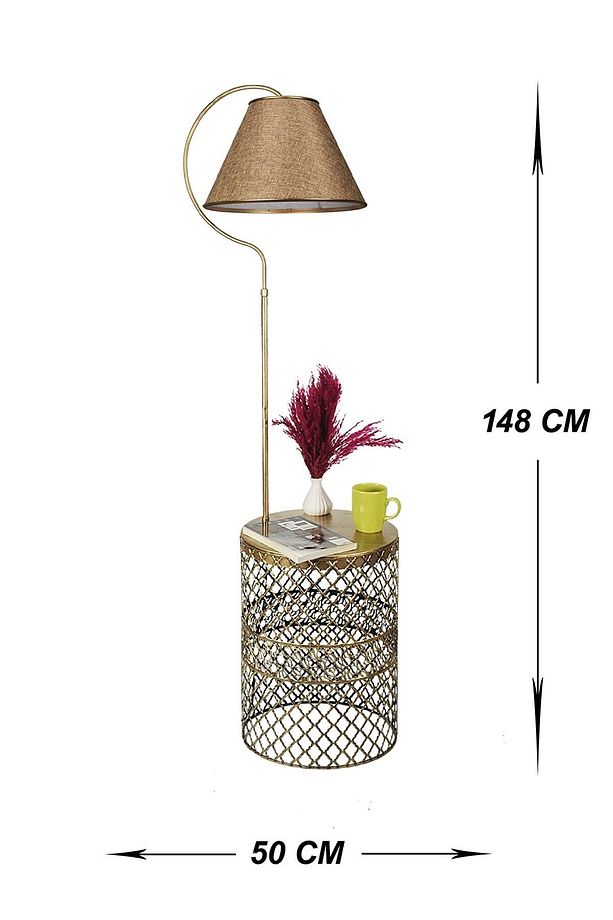 Tasarım Sehpalı Lambader Modern Lambader Köşe Aydınlatma - 3