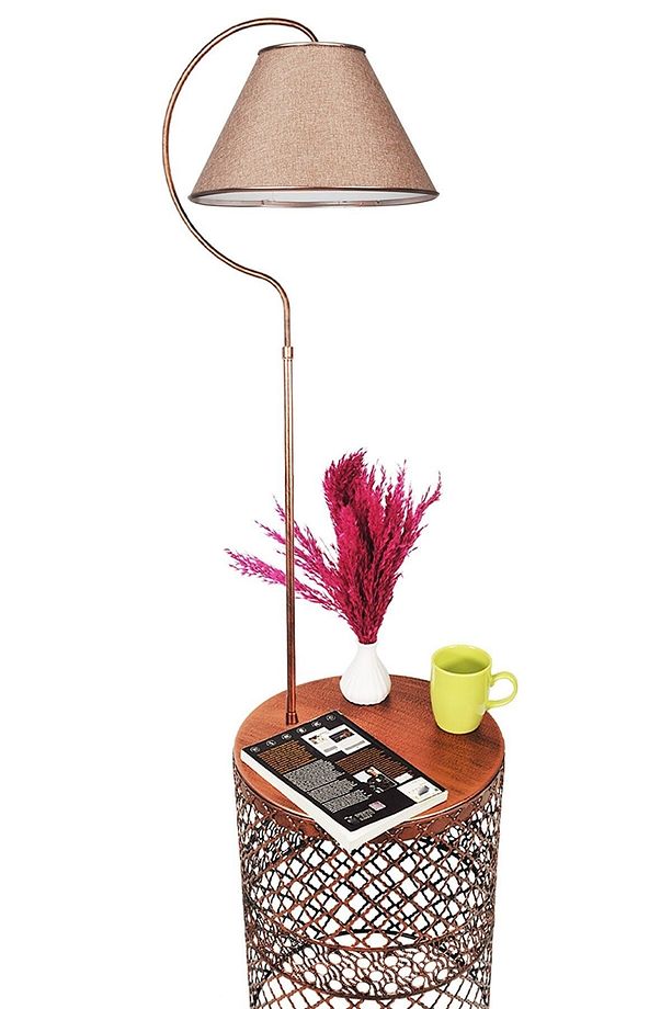 Tasarım Sehpalı Lambader Modern Lambader Köşe Aydınlatma - 7