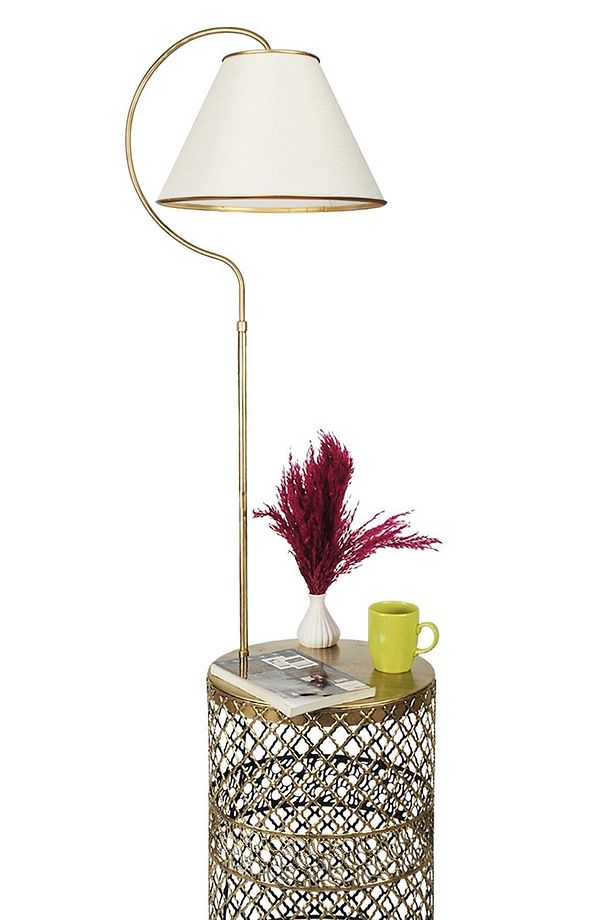 Tasarım Sehpalı Lambader Modern Lambader Köşe Aydınlatma - 4