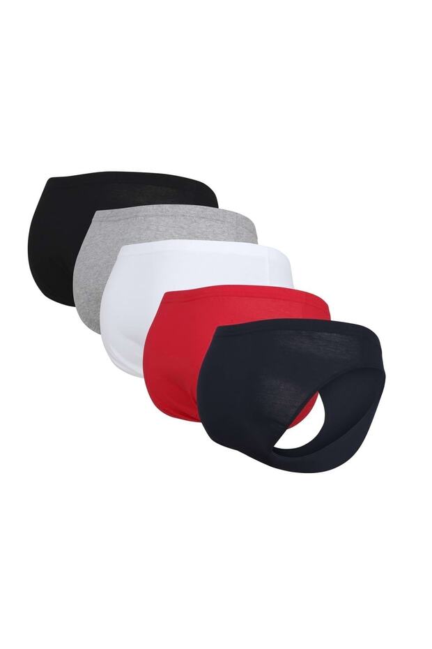 Herren Slip, 5er Pack - Mini Slip, Basic, einfarbig - 5