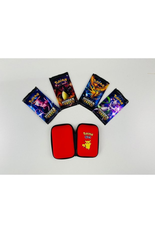 Pokemon Hıdden Fates Series and Pokemon Card Protection Bag (4 PACK IN ONE)
