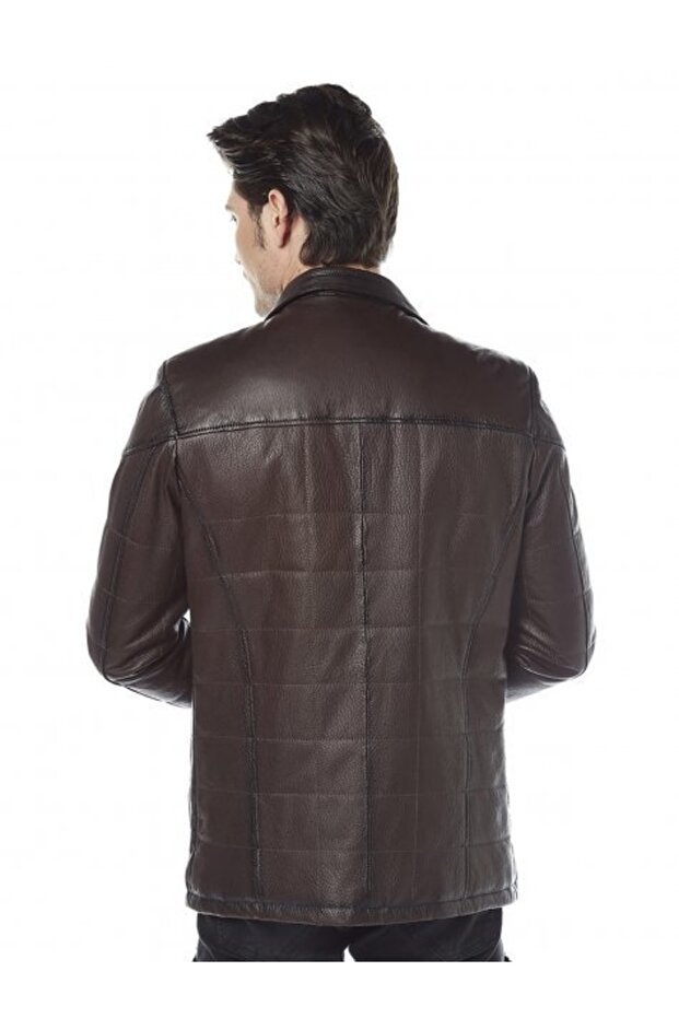 Strone Kahve Deri Mont - 5