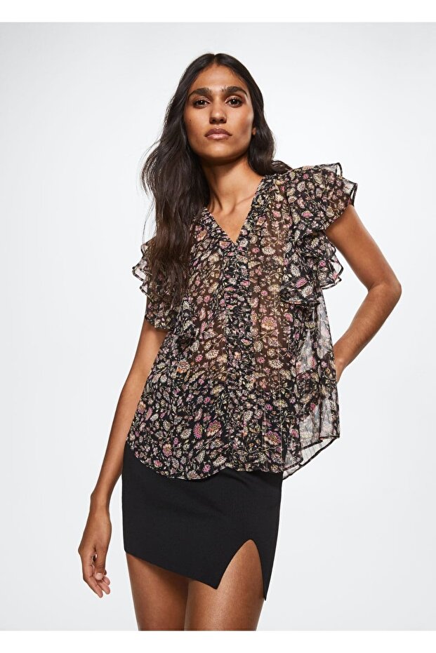 Desenli Lureks Bluz - 1