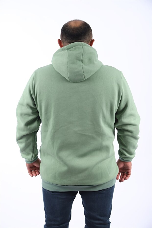 Plus Size Men's Basic Sweat Hooded 11700 - 2
