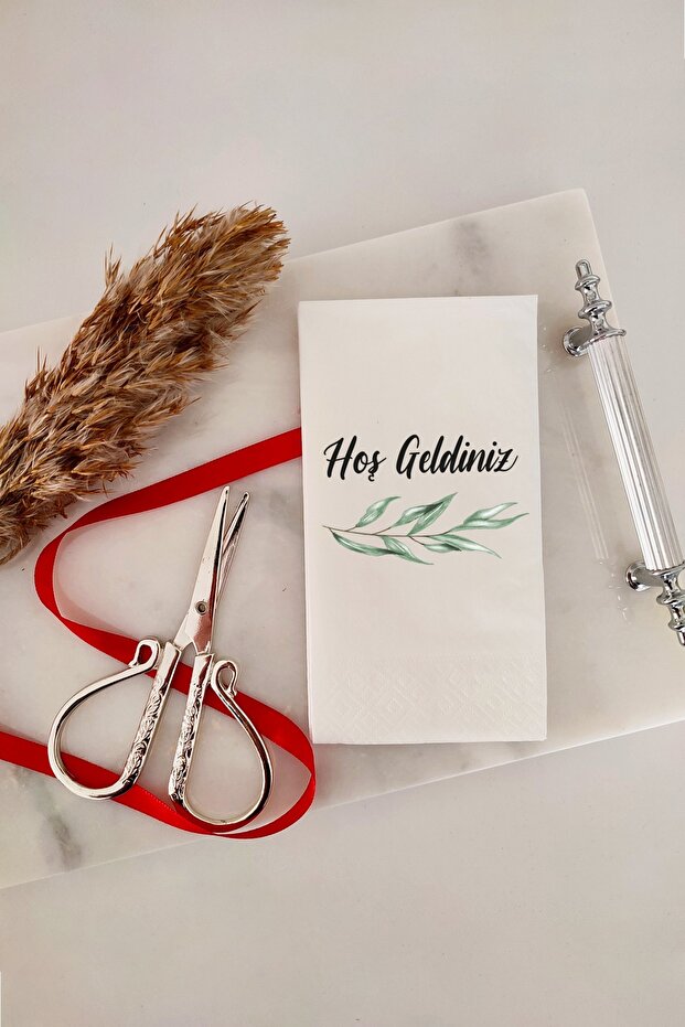 Welcome Printed Napkin 20 Pack (Wedding, Engagement, Promise and Organization)