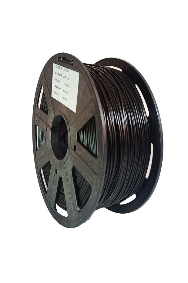 92a Standart Tpu Flex Esnek Filament - Siyah - 2