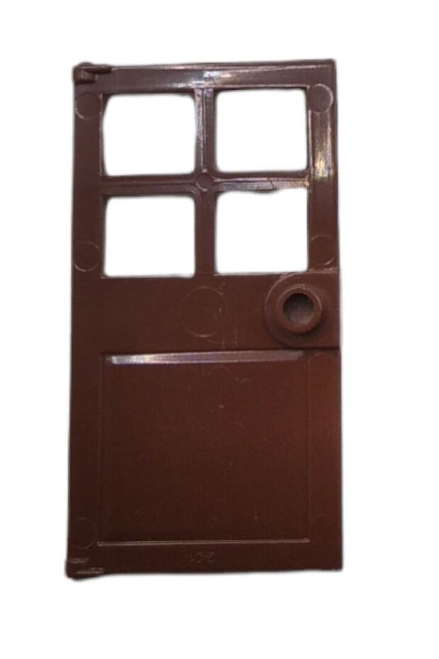 Custom Moc 1-4-6 Building 4-Window Brown Door - 1 Piece to Send