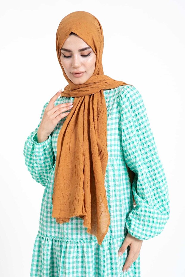 Bambu Kraş Şal Camel - 6