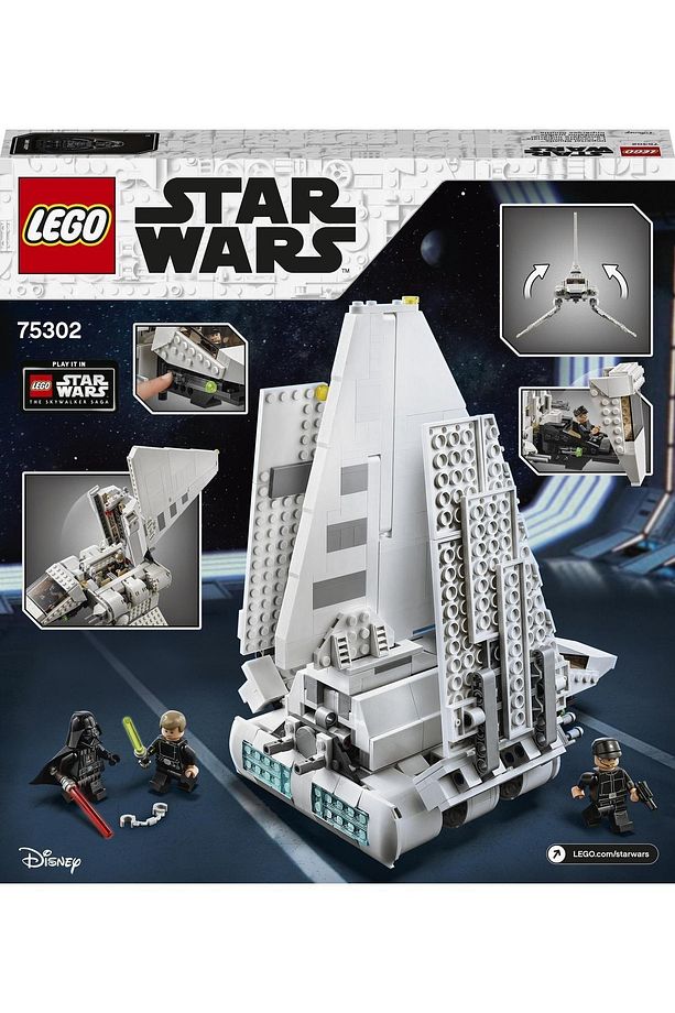 Star Wars İmparatorluk Mekiği 75302; Luke Skywalker ve Darth Vader'i İçeren Yapım Seti (660 Parça) - 4