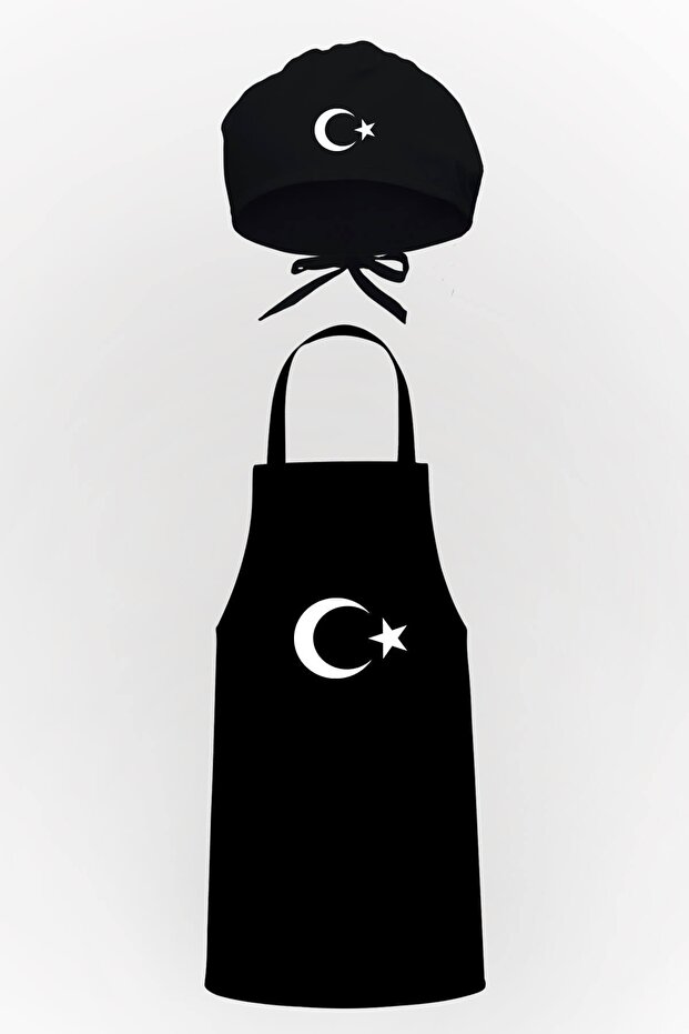مريلة مطبخ بتصميم Ayyıldız وحزمة ميزة بونيه