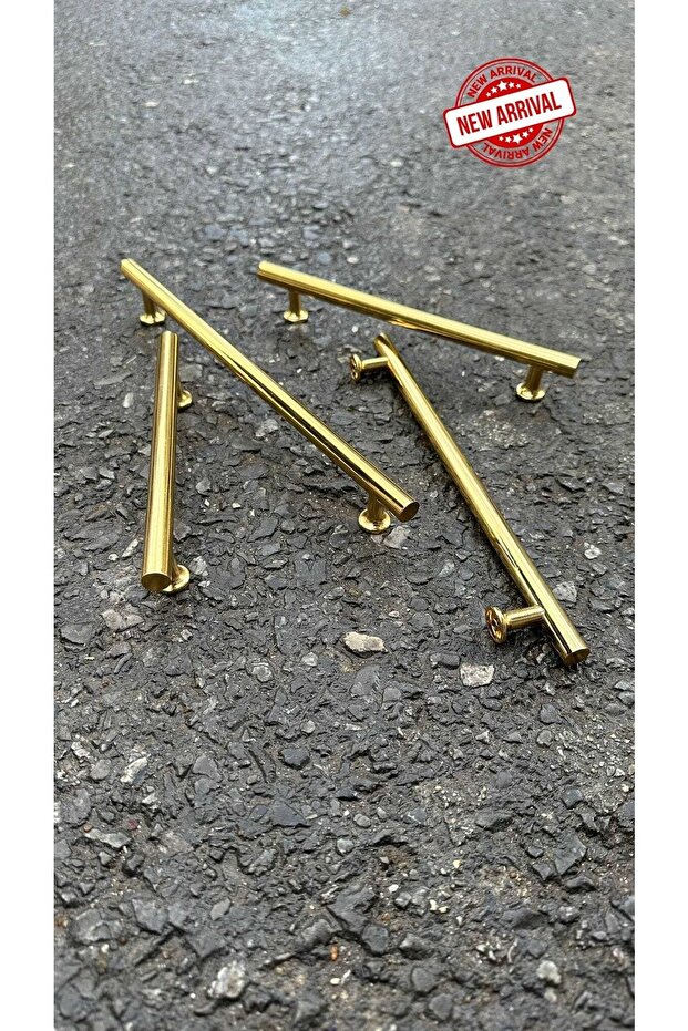 4122-96 Luxury Stainless Gold Shiny Imported Handle TV Unit Kitchen Cabinet Drawer Furniture Handle 96mm