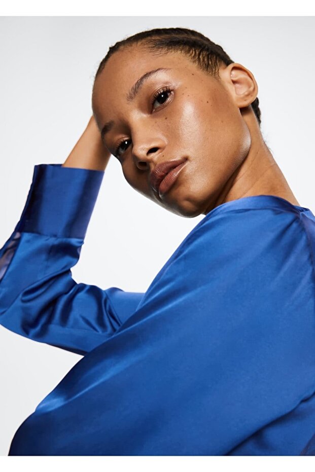 Anvelop Kesim V Yaka Bluz - 6