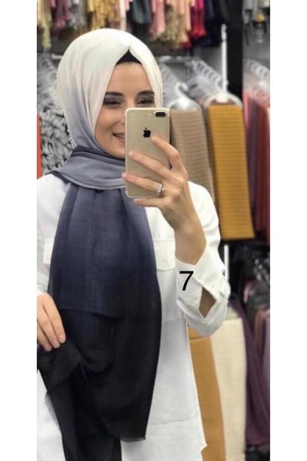 Tülbent Polyester Şal Degrade Model - 1