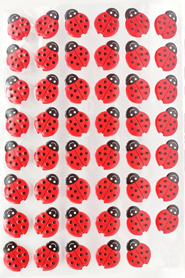 Sticker Embossed A4 Size Stiker Notebook, Planner Label (LIM044) - Ladybug