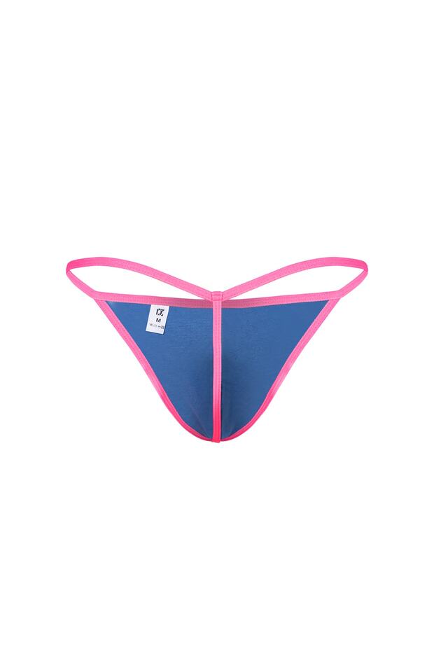 Ανδρικό στρινγκ Neon Elastic Blue - 2
