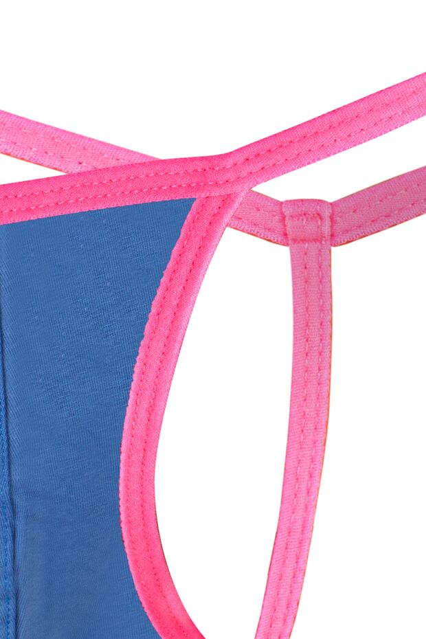 Ανδρικό στρινγκ Neon Elastic Blue - 3