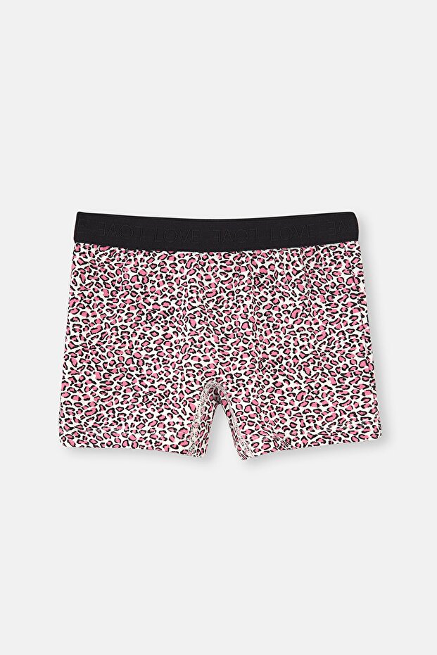 مجموعة بوكسرات منقوشة باللون الوردي مكونة من قطعتين - 2