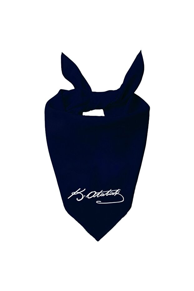 Ayyıldız And K.atatürk Signed Design Single Color Scarf