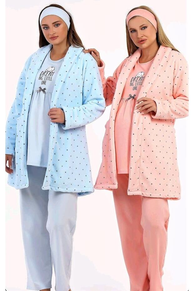 Maternity Pajama Set with Dressing Gown New Season