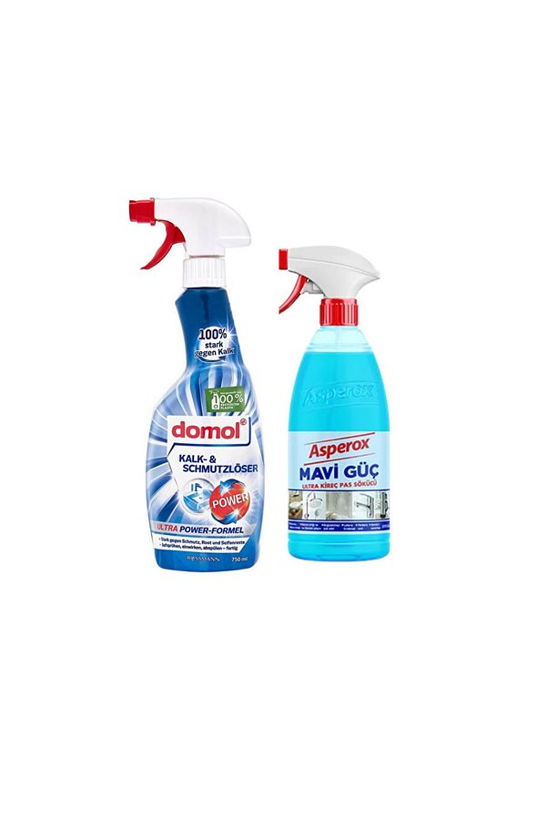 Mavi Güç 1000 ml Domol Kireç Ve Kir Çözücü Power 750ml - 1