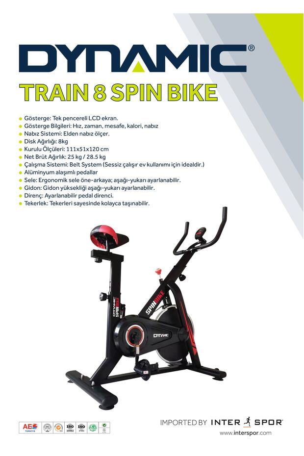 Train Spin Bike Kondisyon Bisikleti New System Orbitrack - 5
