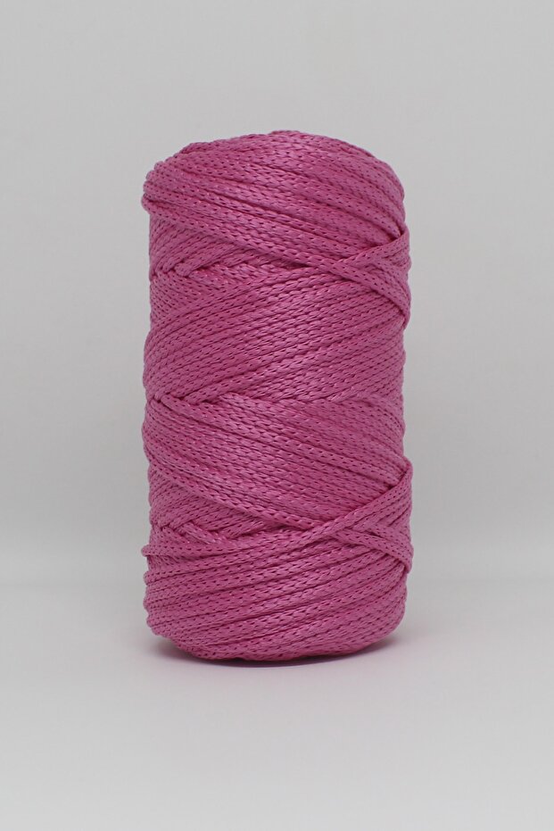 Polyester Makrome Ipi 2 Adet 100gr Pembe 3mm Örgü Ipi - 3