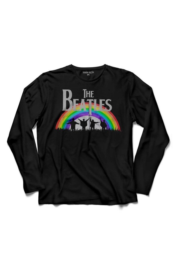 The Beatles Rainbow Logo Abbey Road Horse Long Sleeve T-Shirt