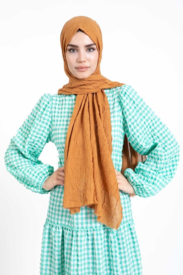 Bambu Kraş Şal Camel - 8