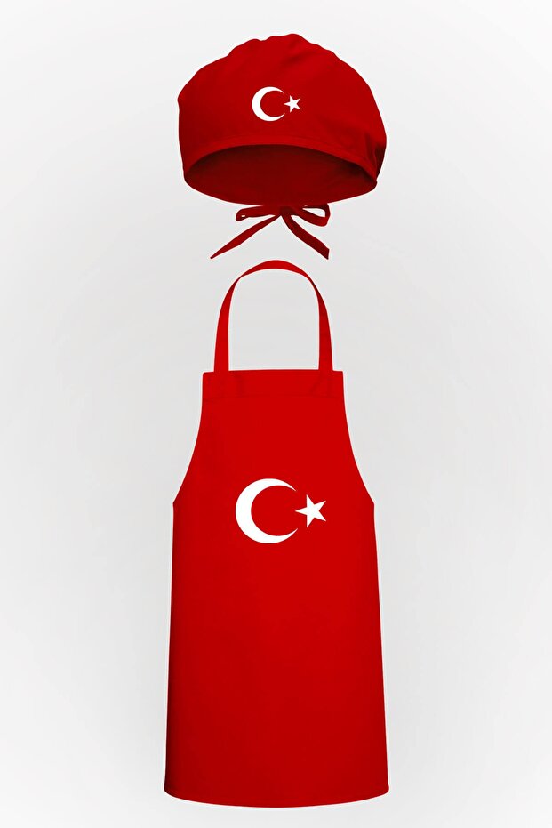 مريلة مطبخ بتصميم Ayyıldız وحزمة ميزة بونيه
