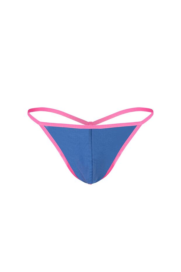 Ανδρικό στρινγκ Neon Elastic Blue - 1
