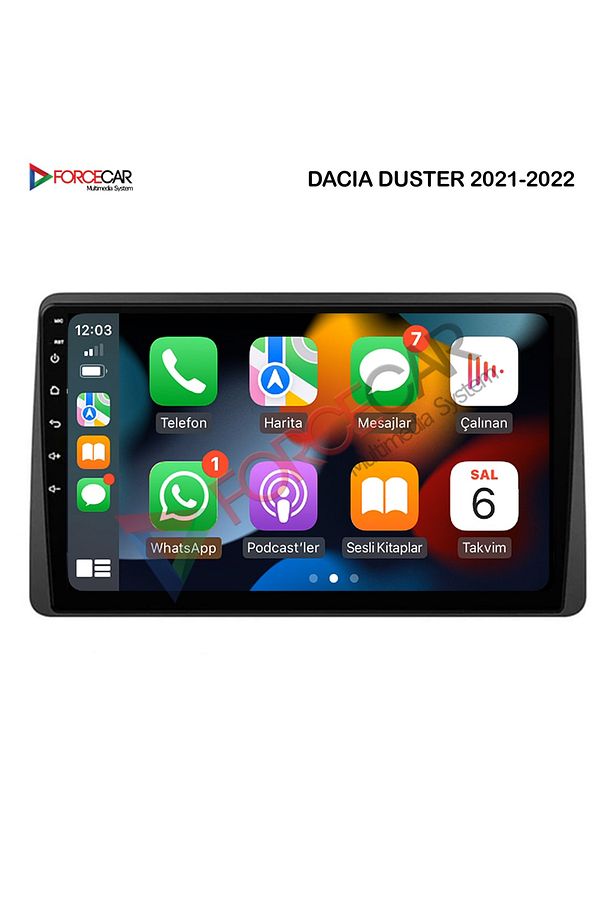 Dacia Duster 2021_2022 Android Multimedya 2_32 Kablosuz Carplay Uyumlu - 6
