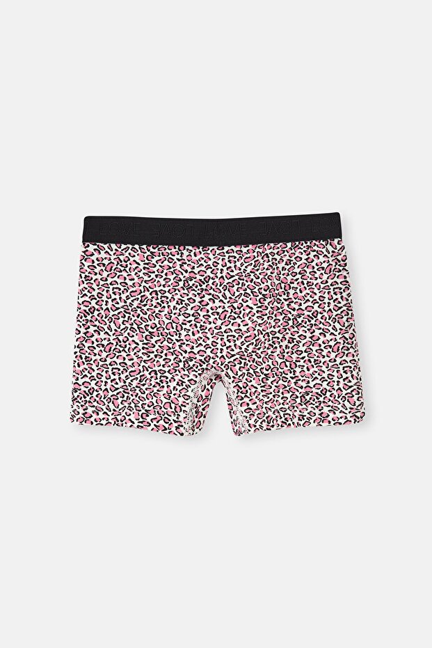 مجموعة بوكسرات منقوشة باللون الوردي مكونة من قطعتين - 4