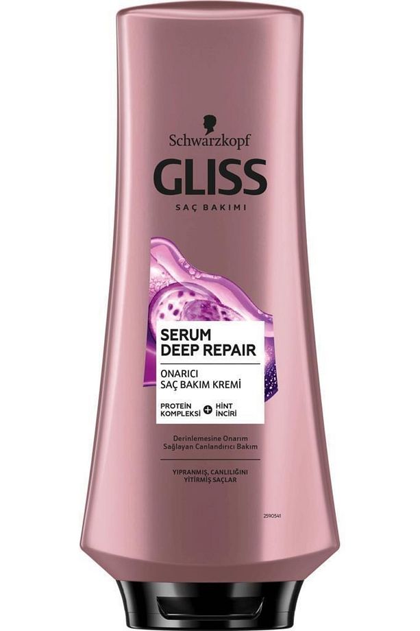 Serum Deep Repair Şampuan 500 ml X 2 Adet Saç Kremi 360 ml Mor Makyaj Çantası - 5