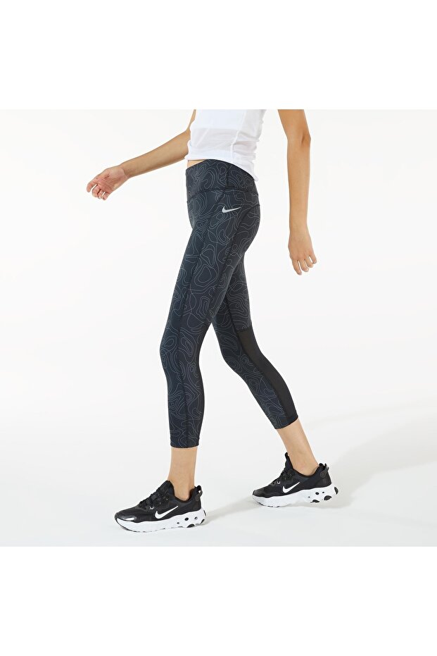 Fast Run Division Crop Running Leggings Kadın Tayt - 3