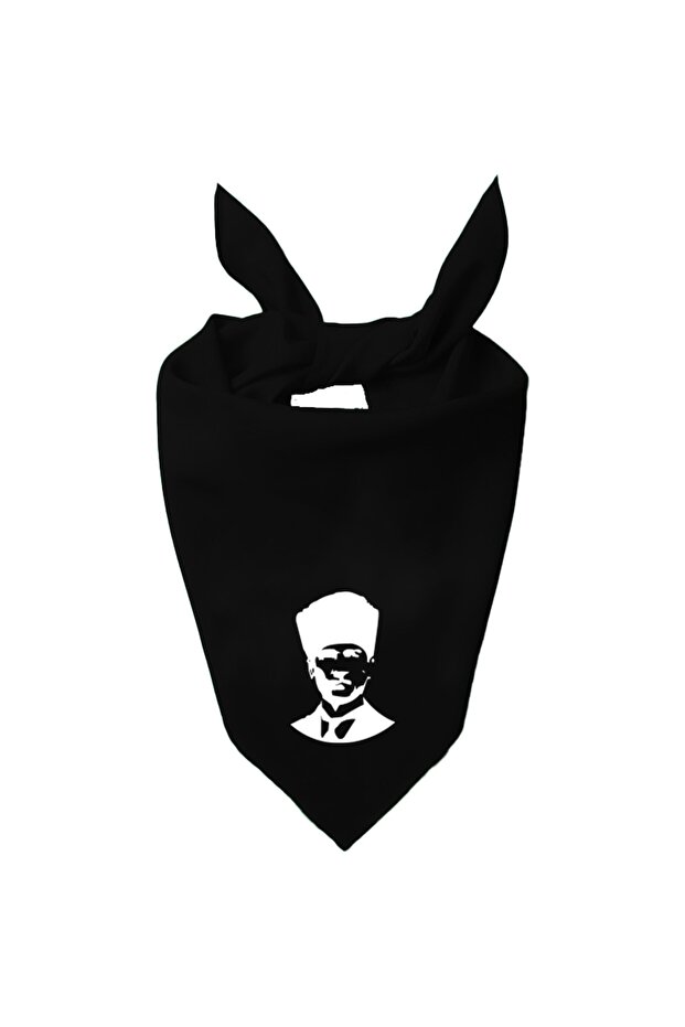 Mustafa Kemal Atatürk Silhouette Design Single Color Scarf
