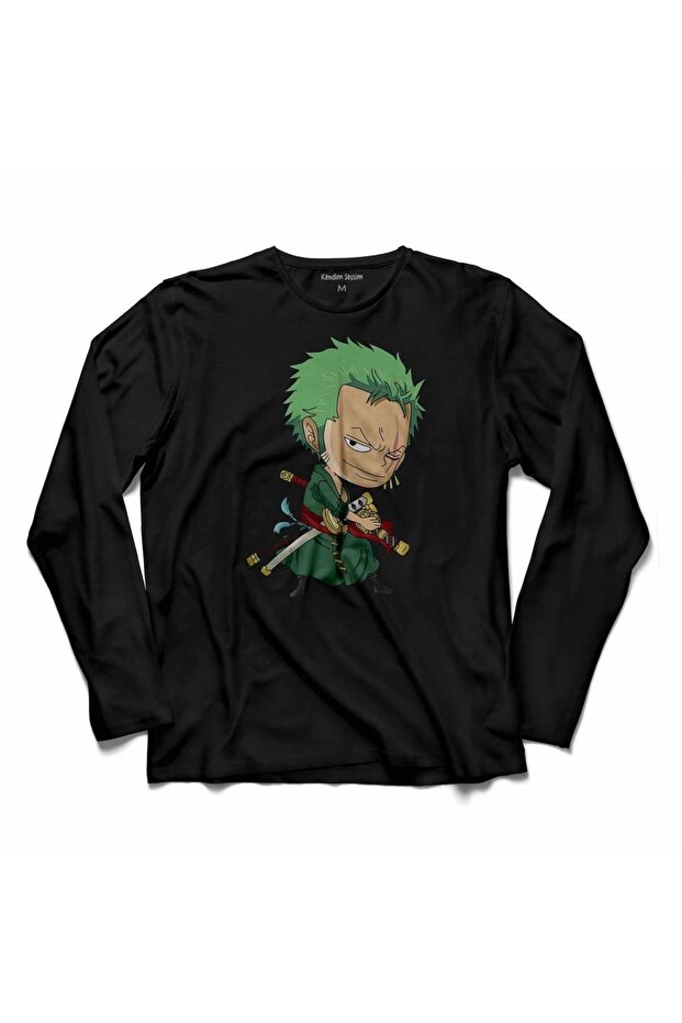 Roronoa Zoro Logo Long Sleeve T-Shirt Printed Children's T-shirt