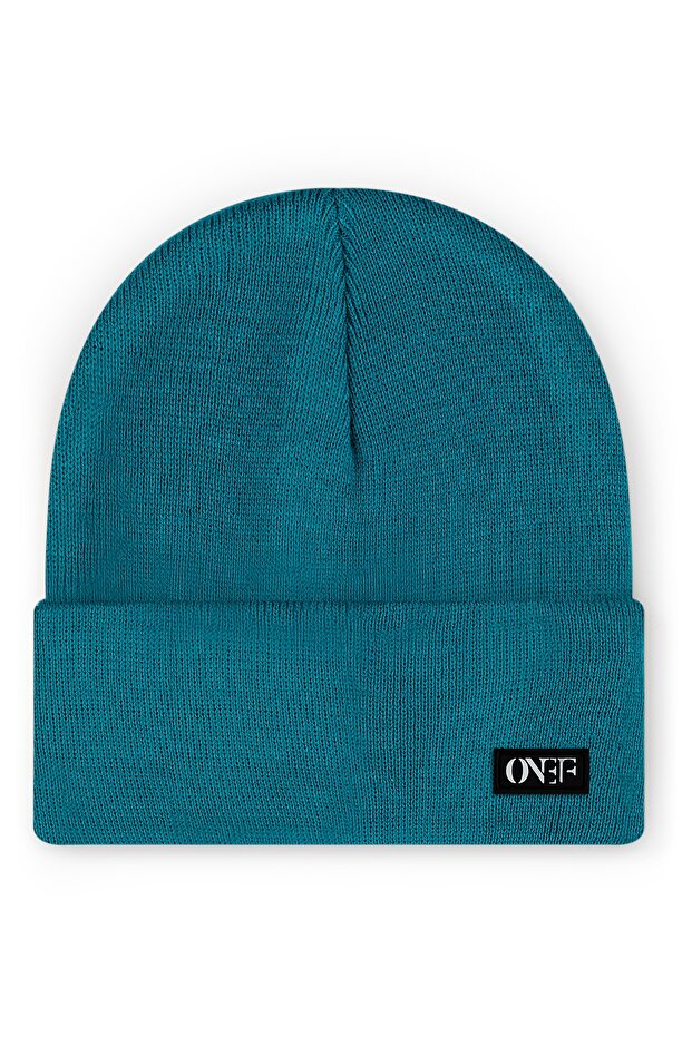 Koyu Yeşil Kauçuk Etiketli Onef Bere - Unisex - 1