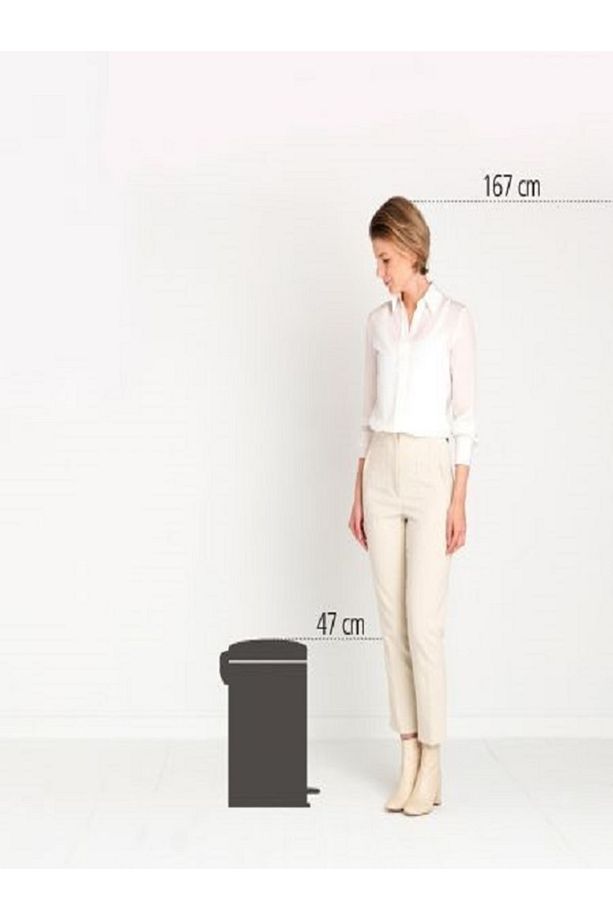 Newıcon Fpp Matt Steel Pedallı Çöp Kutusu 20L - 4