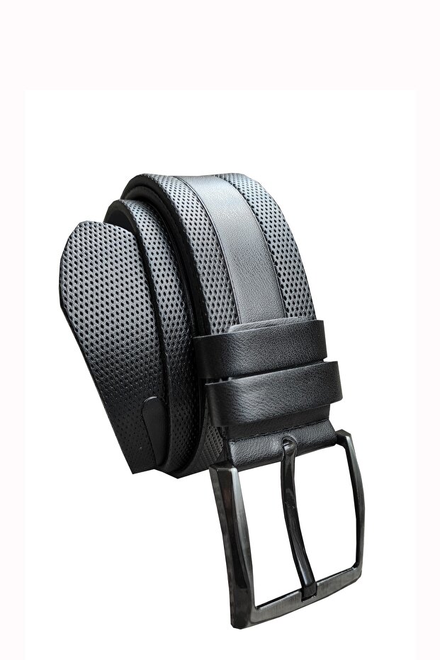 4.5 Cm Thick Sports Black Denim Belt