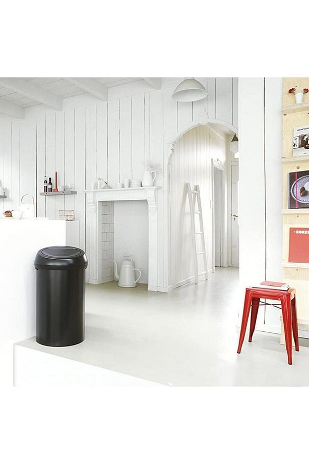 Çöp Kutusu Büyük Boy 60 Litre Touch Bın New Dokunmatik Ay Işığı Siyah128981 - 2