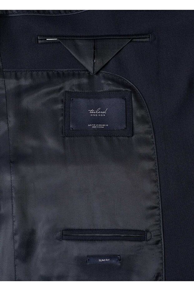 Dar Kesim Blazer Ceket - 5