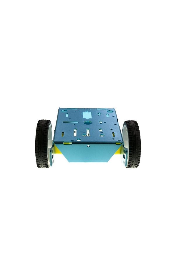 Emes Robotik 2wd Engelden Kaçan Alüminyum Mbot Robot Araç Seti - Mavi - 5