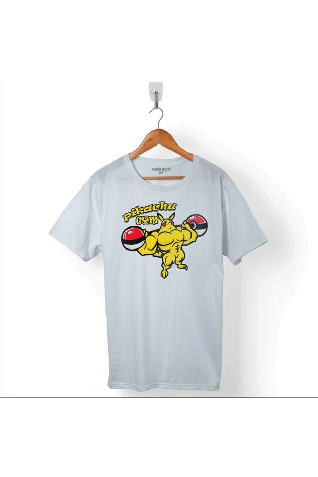 Pikachu Gym Fitness Sports Bodybuilding Men's Tee - T011566