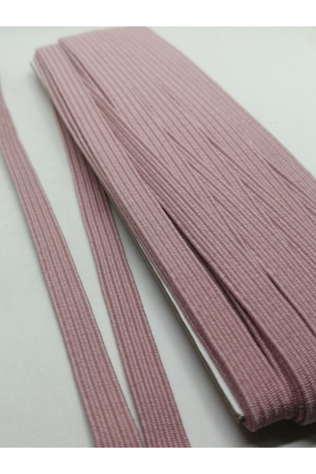 6 Mm Flat Rubber Thread Dried Rose Color 10 Meters