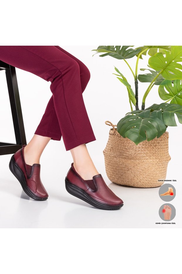 Mira Orthopedic Women's Leather Shoes Suitable for Heel Spur and Bone Protrusion